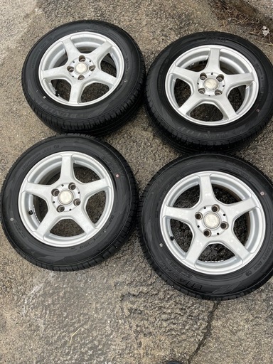 アルミホイル付きダンラップタイヤ売ります