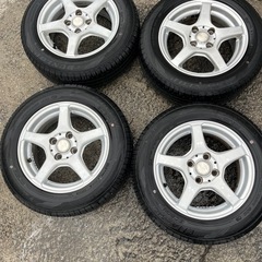 アルミホイル付きダンラップタイヤ売りますの画像