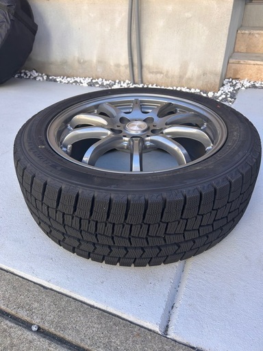 【'24美品】ダンロップウインターマックス アルミホイール17インチ215/60R17 2024.31週製 残溝8分 個別/全体カバー