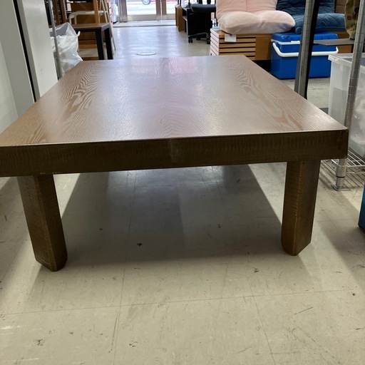 ロ2602-0102 日本製座卓　折れ脚モダン　中古美品