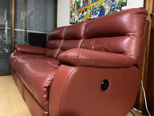 【最終値】引き取り3月3日までリクライニングソファ