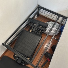 ニトリ　シングルベッドフレーム　ブラックの画像