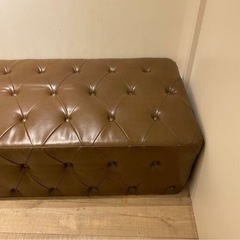 最終値下げ　革ソファー　ブラウンの画像