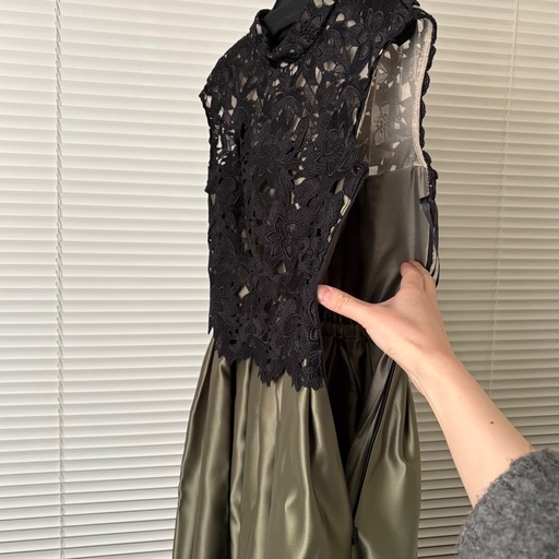 【美品】AIMER パーティドレス　ボレロセット 卒業式 謝恩会　結婚式