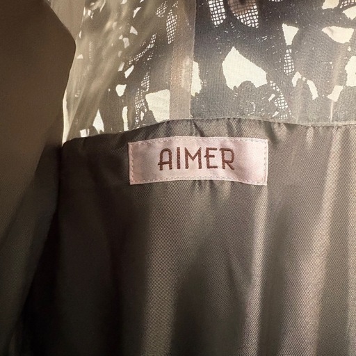 【美品】AIMER パーティドレス　ボレロセット 卒業式 謝恩会　結婚式