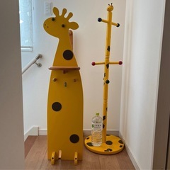 子供用ラック＆ポール　きりんの画像