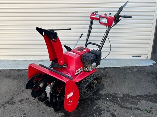 大雪対策！ホンダ ＨＳ６５５　★雪丸　小型除雪機　新品バッテリー！　６馬力　★新品ベアリング・プラグ・エンジンオイル交換・整備済! 　★札幌近郊無料配送！