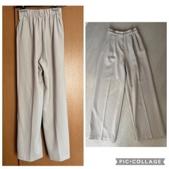 COCO MARTINI ワイドパンツ M相当 アイボリー 韓国 レディースの画像