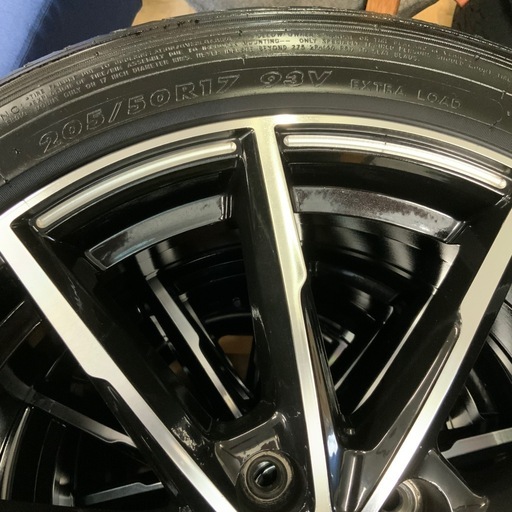 【引き取り限定中古品】　LUXALES ホイール　205/50R 17 MAXIMUS MI MAXTREK 2023年製　ノーマルタイヤ