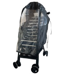 アップリカ　マジカルエアー　ベビーカー　純正雨カバー付きの画像