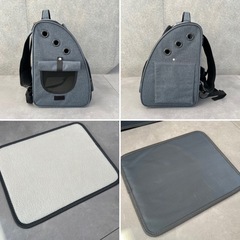 【1度使用】Tresbro ペットキャリーリュック 折りたたみ式 キャリーバッグ キャリーケース PET ペット用リュックの画像