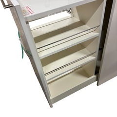 スリムキッチン収納 食器棚 ホワイト の画像