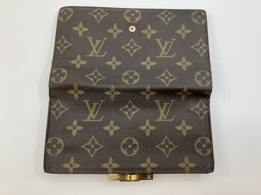 LOUIS VUITTON ルイヴィトン モノグラム コンチネンタルクラッチ T61217 長財布 がま口 スナップ 884FC