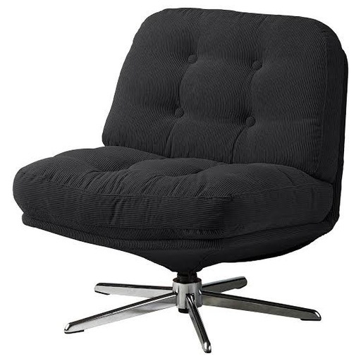 IKEA イケアDYVLINGE ディヴリンゲ　ブラック　回転イージーチェア　黒