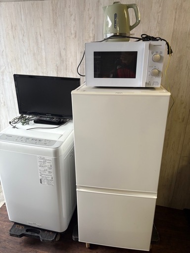 新生活　応援セット　冷蔵庫　洗濯機　テレビ　電子レンジ　ケトル　セット
