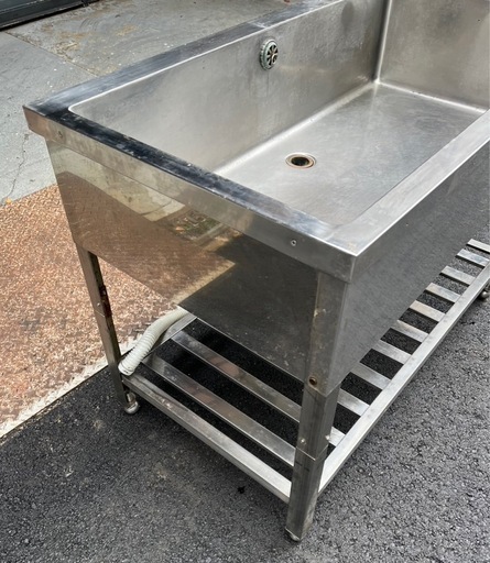 業務用 1槽シンク 幅1100×奥600×高さ800(mm) 一層シンク 一層 1層 一槽 店舗 厨房機器 流し台 キッチン 厨房 店