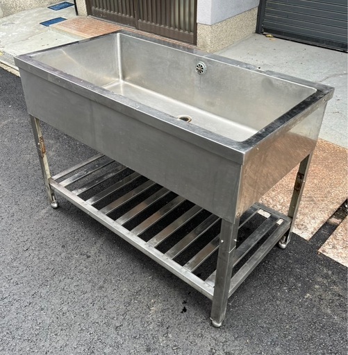 業務用 1槽シンク 幅1100×奥600×高さ800(mm) 一層シンク 一層 1層 一槽 店舗 厨房機器 流し台 キッチン 厨房 店