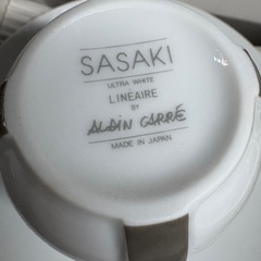 SASAKI CRYSTAL by ALAIN CARRÉ  カップ&ソーサ6点　ササキクリスタル　コーヒーカップセットの画像