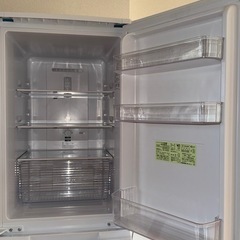 【2ドア冷蔵庫】SHARP SJ-D18G-W（179L）使用3年 京都市北区 北山駅付近の画像