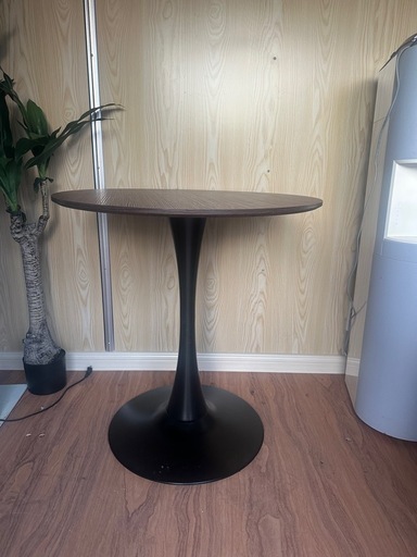 未使用　丸テーブル 70cm カフェ風 ダークブラウン