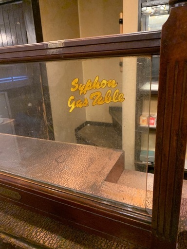 Silk room　サイフォン用ガスコンロとテーブル