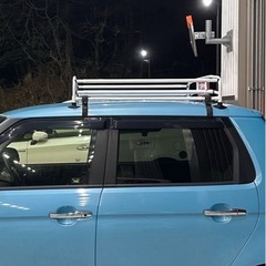 ラパン純正オプションルーフキャリア　ワンオフ延長加工の画像