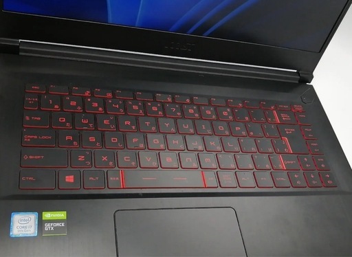 MSI Thin ブラック【i7 16G 512G(SSD) GTX1050Ti WiFi 15LCD(1920x1080/120Hz