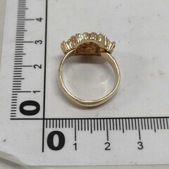 Dior G ストーン ロゴ リング　トップ18×15ｍｍ　最短内径17.3ｍｍ（JP 14）(EU 54)(US 7.5)の画像