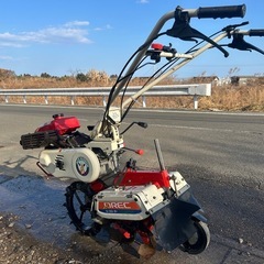 オーレック　管理機 正転逆転　耕運機 4馬力 作業幅約400mm 跳ね上げ AR450 中耕　ハンドル回転　畝立て　土あげ　土寄せ　家庭菜園 畑 野菜　ネギ 農機具　宮崎の画像