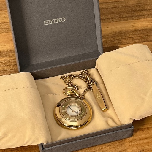 【稼働品・電池交換済】SEIKO セイコー 懐中時計 荏原製作所90周年 箱付