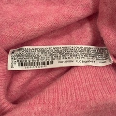 ZARA ニット ピンク ナイロン アルパカ Mの画像