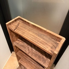 本棚　シェルフ  キャビネット　無垢材の画像