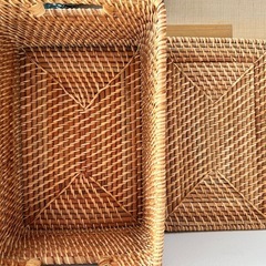 ラタンバスケット レギュラー ナチュラルの画像