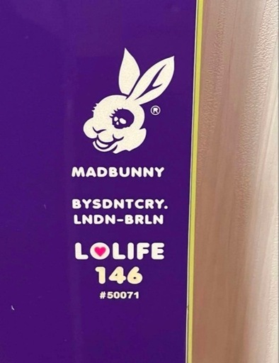 オガサカ製　MADBUNNY LOLIFE 　スノーボード板　グラトリ　②