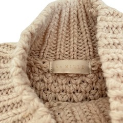 【An MILLE】ドッキングワンピース　ケーブル×レース　異素材　ガーリーの画像