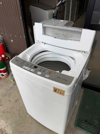 NO B761?福岡市内配送設置無料✨?全自動洗濯機 Sシリーズ ホワイト AQW-S60J-W [洗濯6.0kg /乾燥機能無 /上