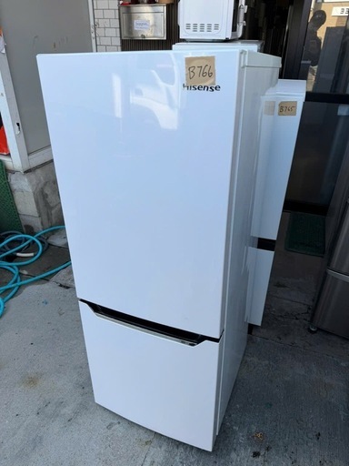 NO B766?福岡市内配送設置無料✨?ハイセンス 冷蔵庫 幅48cm 150L パールホワイト HR-D15C 2ドア 右開き 自動