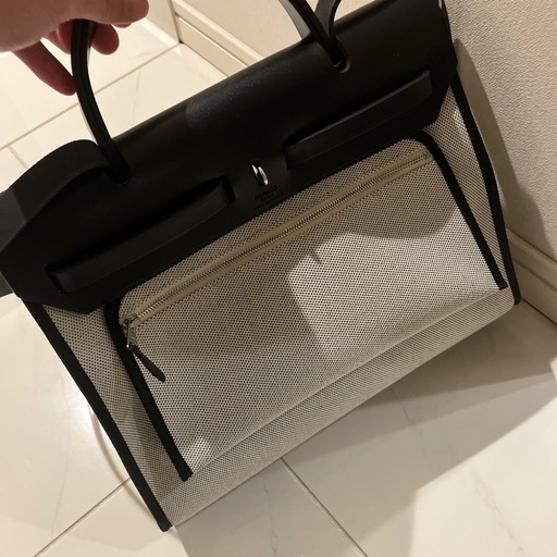 一度使用 牛革×布　ショルダーバッグ