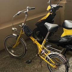 折りたたみ自転車の画像