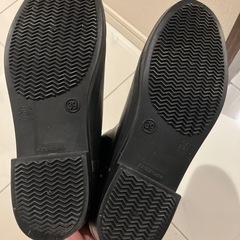 一度使用 レインブーツ 24cm〜24.5cm 黒の画像