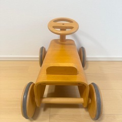 無印良品 木製 車のおもちゃ 四輪車  玩具の画像