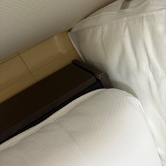 「中古」シングルベッドフレーム+ニトリマットレス+ニトリマットレストッパー　2/5に取りに来ていただける方限定の画像