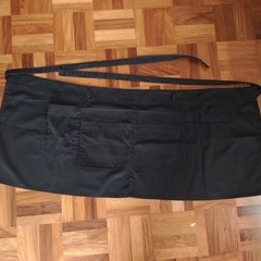 黒のウエストエプロン　ポケット3箇所有りの画像