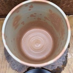 茶道具 尾高焼 黒石窯 榊原勇一 作 御手 狂言袴 一重口 水指 共箱 在銘 良品 茶器 煎茶道具 水屋道具 煎茶器 和骨董 和美術 時代物 古玩 器 の画像