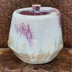 茶道具 辰砂 水指 在銘 良品 茶器 煎茶道具 古玩 古道具 李朝 朝鮮 古美術 骨董 華道具 花器 高麗 煎茶器 和骨董 和美術 伊賀焼 水屋道具 の画像