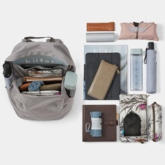 ケユカ N撥水ライトシェルリュックM ロングセラーリュック グレー　バックパックの画像