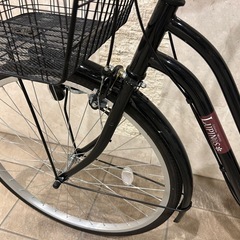 美品　ルピナス　ブラック　子供乗せ付き　6段ギア　の画像