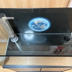 超透明ガラスの水槽と棚 900mmx450x450 koの画像