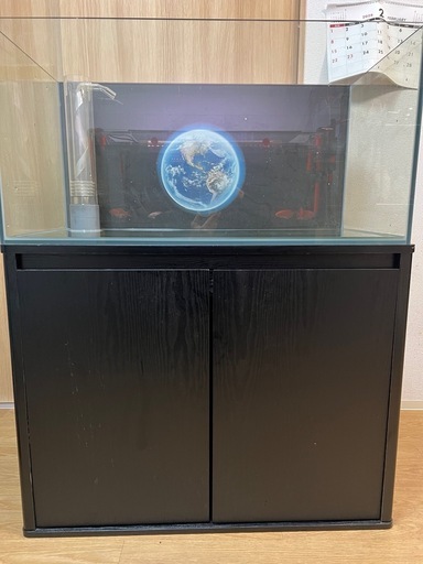 超透明ガラスの水槽と棚 900mmx450x450 ko (山本) 北名古屋の収納家具