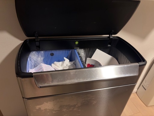 【価格交渉OK】simplehuman 48L 分別カン（八潮市引取・車付可）